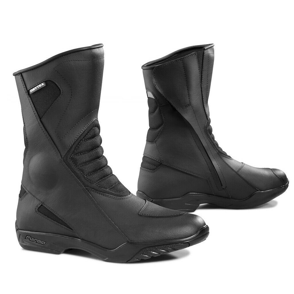 Motorcycle Boots | Forma Poker Touring Road Street Black Waterproof Riding Gear