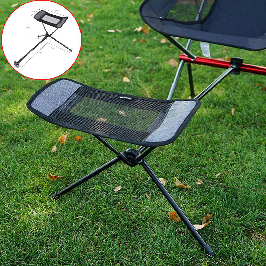 Outdoor Portable Folding Chair Foot Mop Rack Telescopic Leg Stool Pedal Aluminum