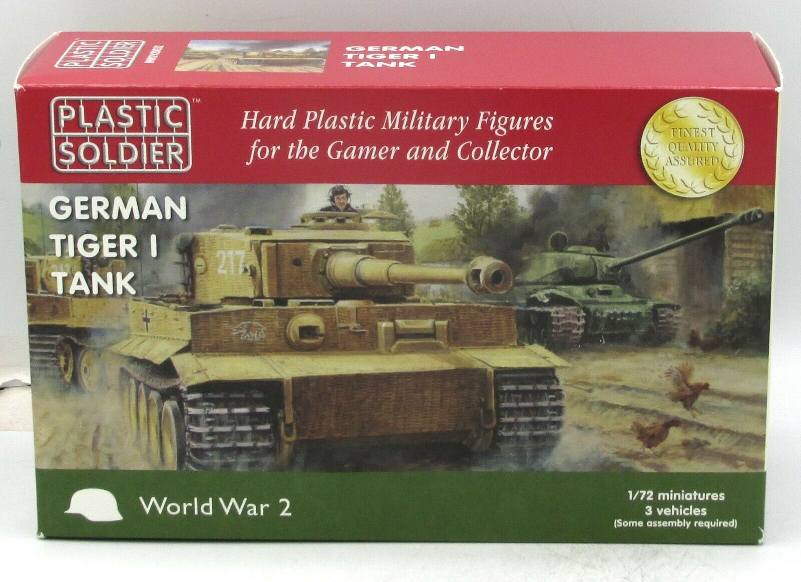 Plastic Solder Company WW2V20032 German Tiger I Tank (World War 2) Miniatures