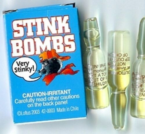 PUKE PRANK ROTTEN EGG FART SMELL STINK BOMBS (15 VIALS - 5 BOXES of 3 )