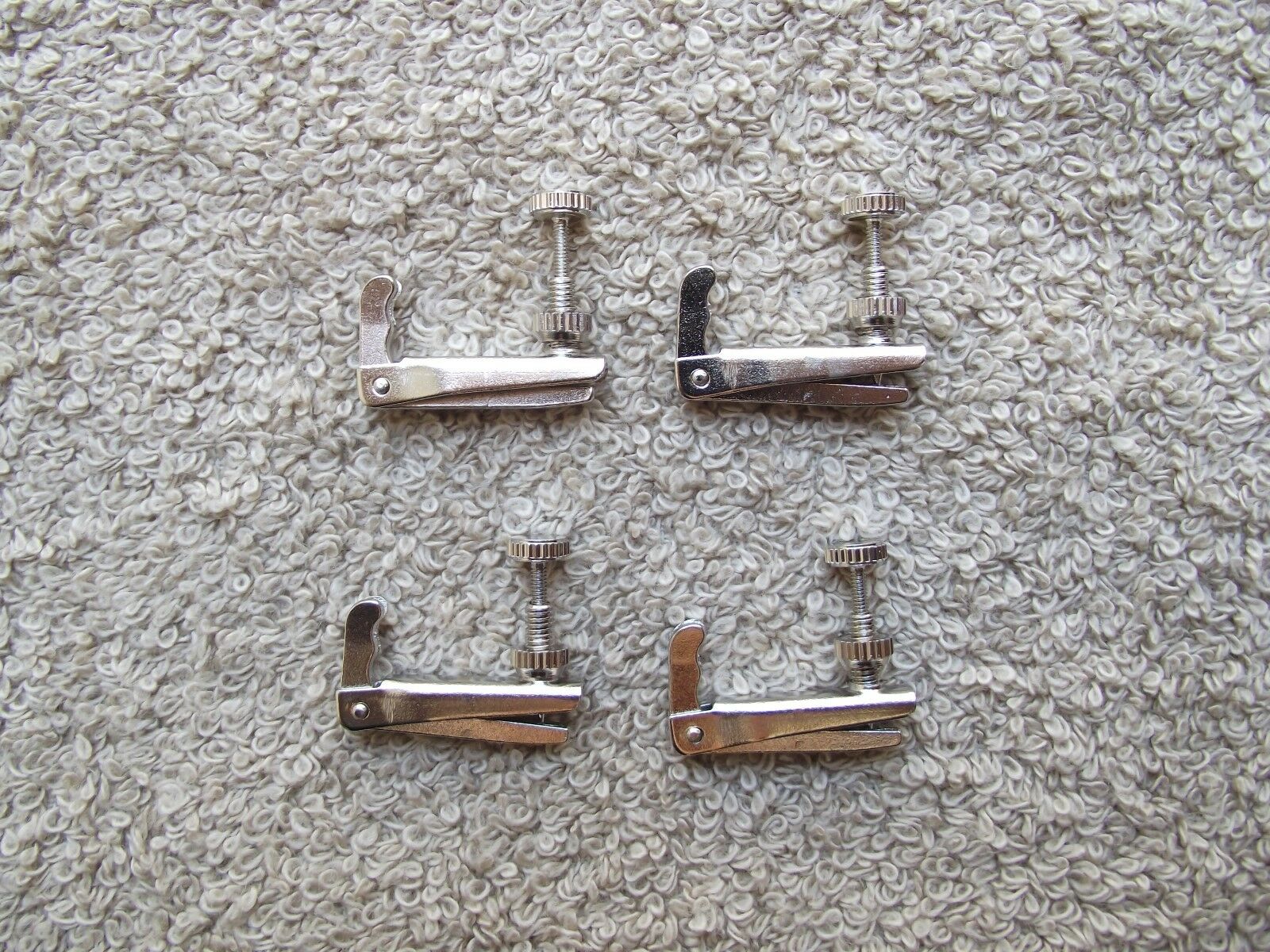 High quality stainless steel 4/4 3/4 Violin fine tuners(4 pieces)Free shipping)