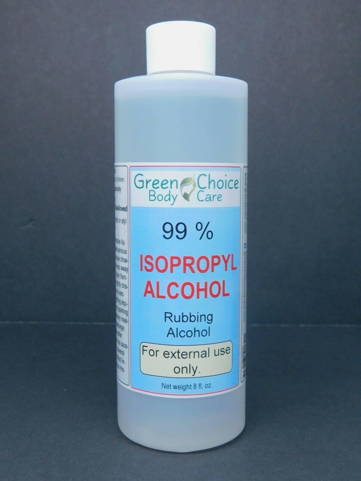 99 % Isopropyl Alcohol 8 Fl. Oz, Rubbing Alcohol For Sanitizing, Cleaning.