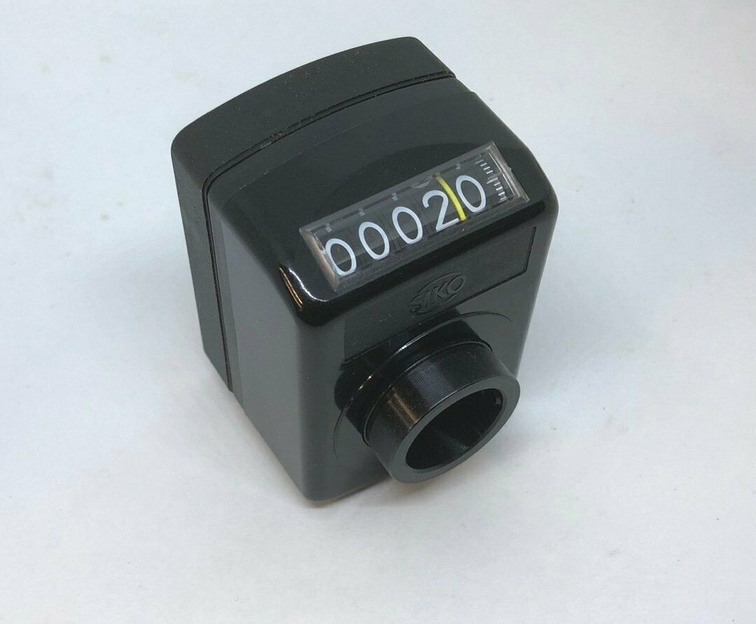 Siko Da09 Metric Black Indicator - 20mm Bore 2mm Per Rev Clockwise To Increase