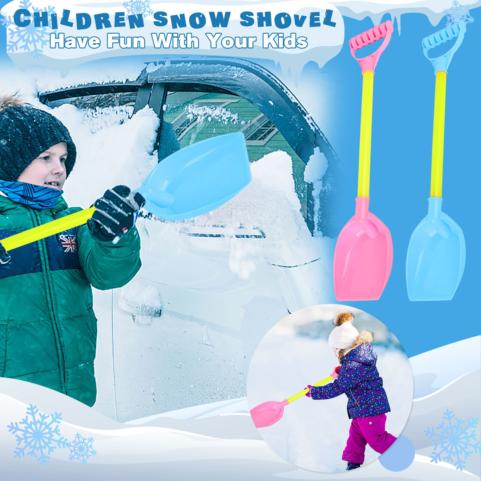 Children's Snow Shovel Children's Beach Shovel Hard Plastic Camp Cook Ware