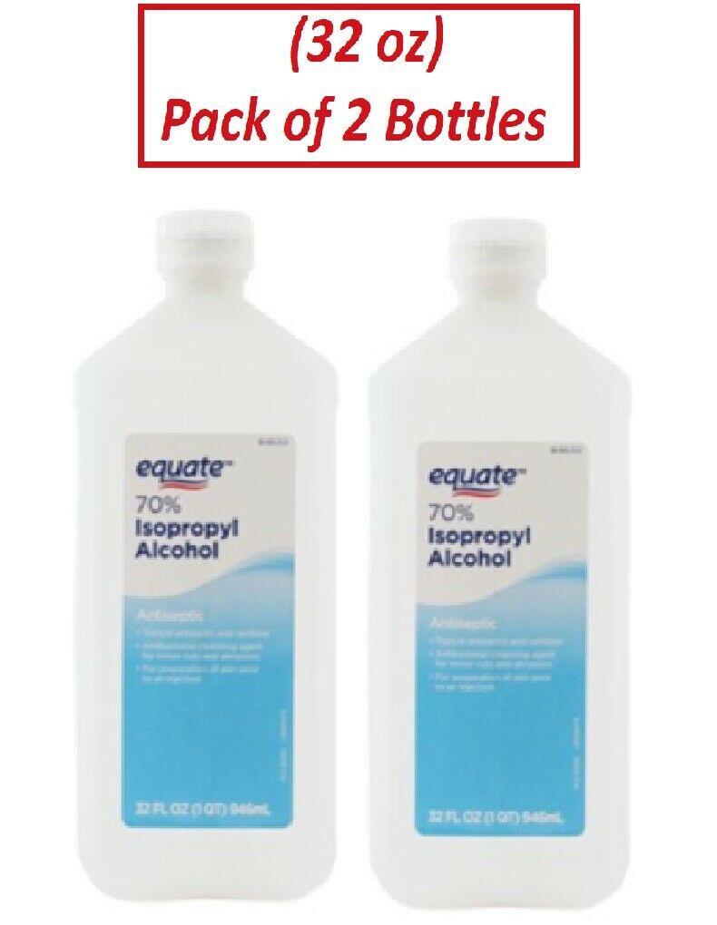 Equate 70% Isopropyl Alcohol, 32 Oz 2 Pack